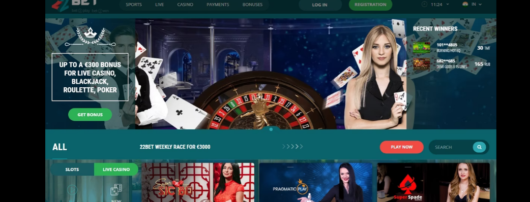 22Bet Online Casino 1