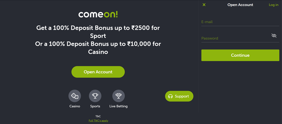 ComeOn Online Casino 2