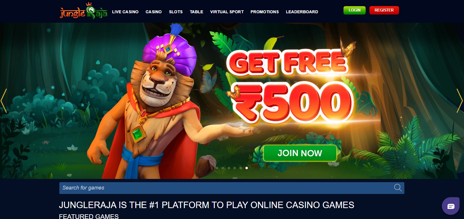 Jungle raja online casino 1